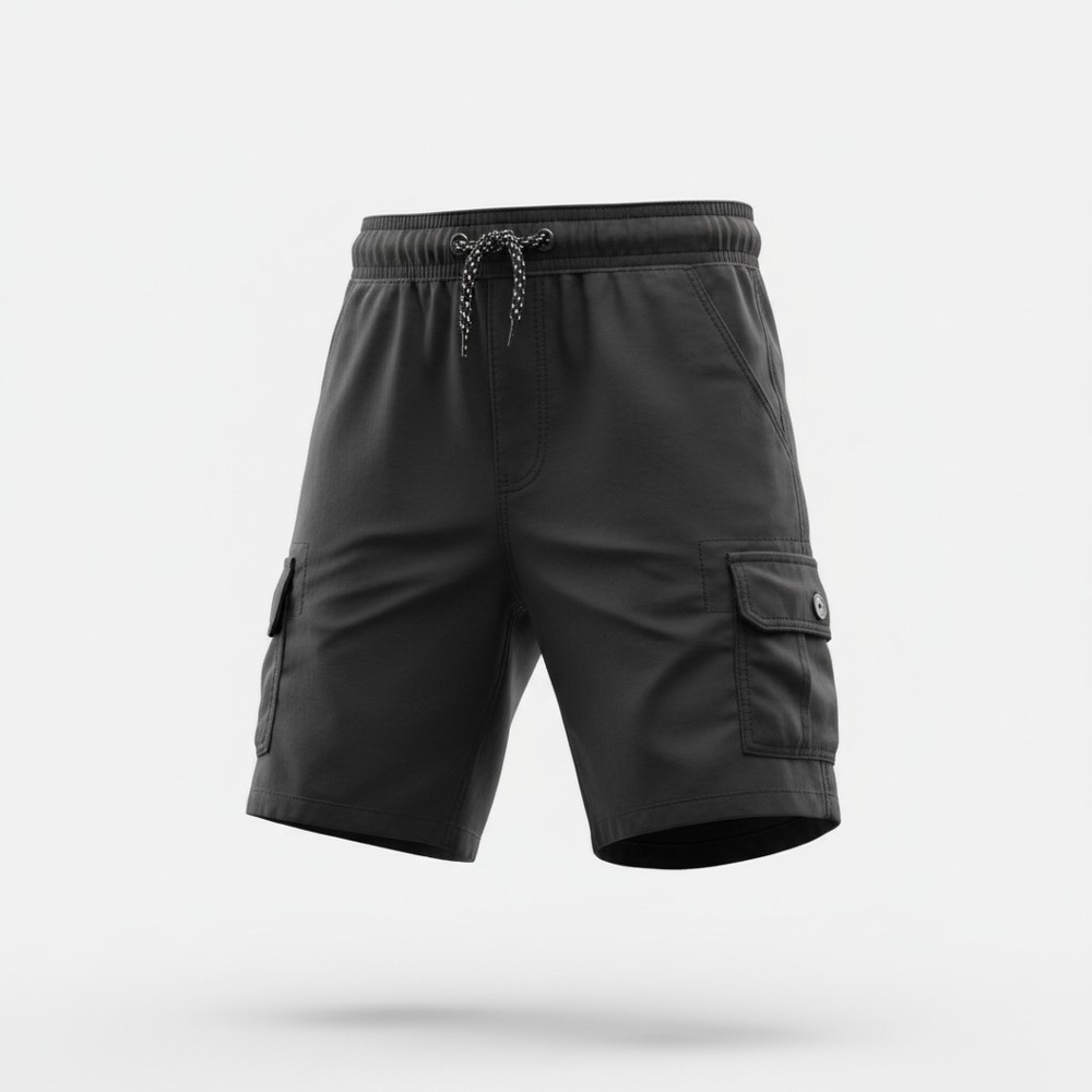 Canyon Club Boys Casual Stylish Black Cargo Shorts EUC Size 5